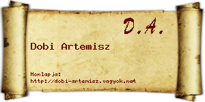 Dobi Artemisz névjegykártya